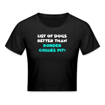 Fosses Border Collie - Crop top - noir - Devant - Marisol (170cm)