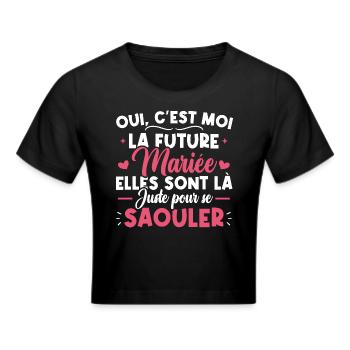 Oui, c'est moi la future mariée - Crop top - noir - Devant - Marisol (170cm)