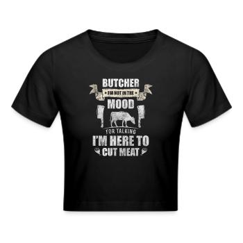 Travail de steak de boucher - Crop top - noir - Devant - Marisol (170cm)