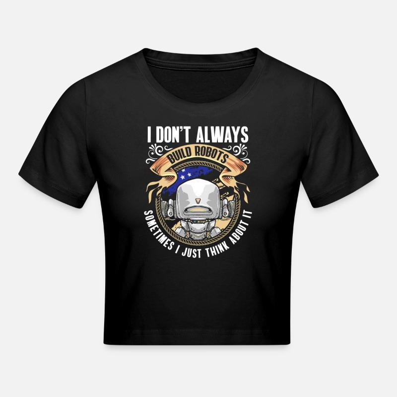 Machine Hobby Technician - Cropped T-Shirt - black
