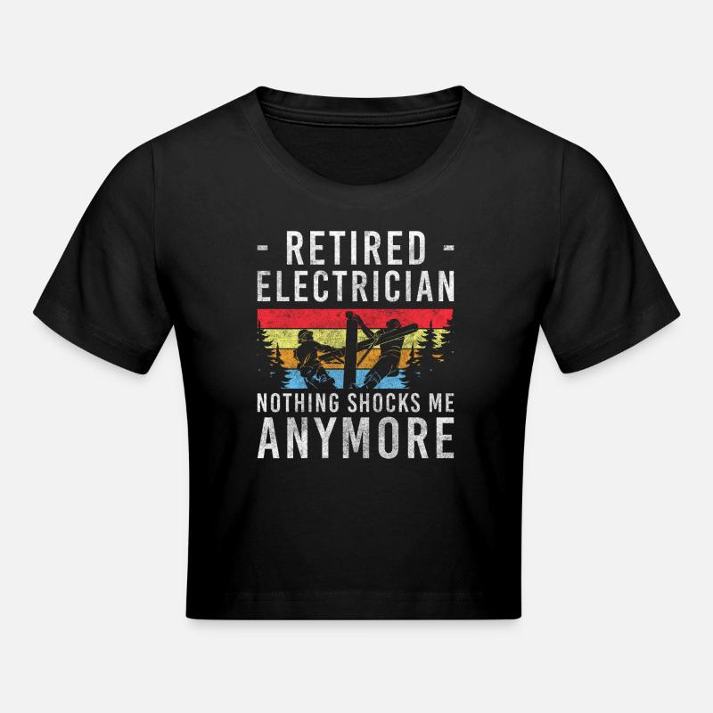 Tension d’occupation du courant - Crop top - noir