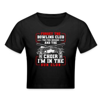 Waffenclub Munition Spass - Frauen Cropped T-Shirt - Schwarz - Vorne - Marisol (170cm)
