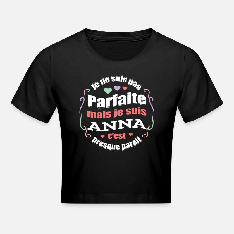 ANNA PARFAITE - PRENOM ANNA - Crop top - noir