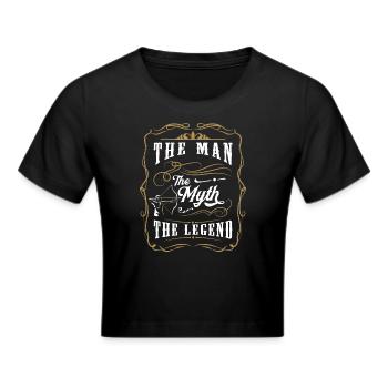 Schütze Jagen Zielen Ziel - Frauen Cropped T-Shirt - Schwarz - Vorne - Marisol (170cm)
