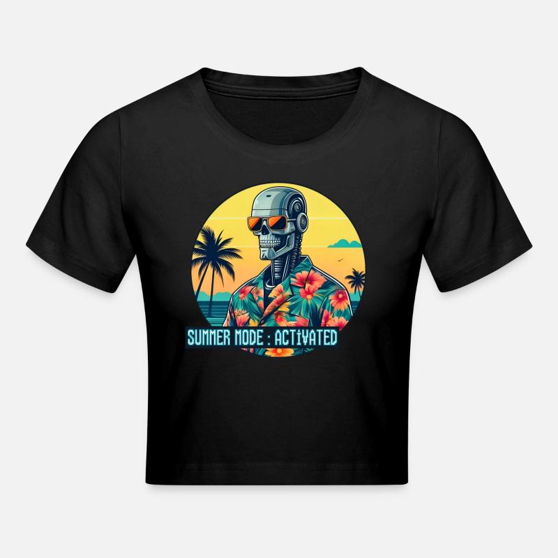 Mode été activé - Crop top - noir