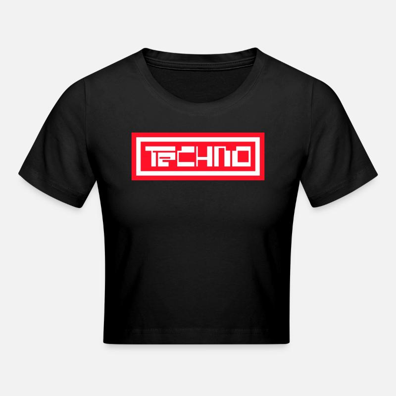 Techno - Crop top - noir