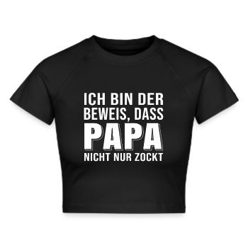 Cadeau de vêtements bébé bébé Onesie drôle - Crop top - noir - Devant - Marisol (170cm)
