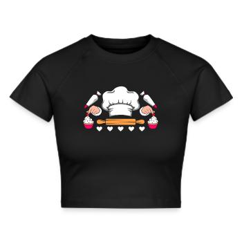 Pâtissière - Crop top - noir - Devant - Marisol (170cm)