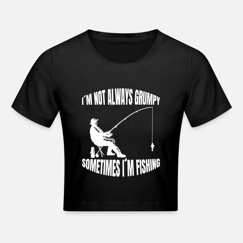 Pêche Pêcheur Pêche Hameçon Pêche Pêche Pêche - Crop top - noir
