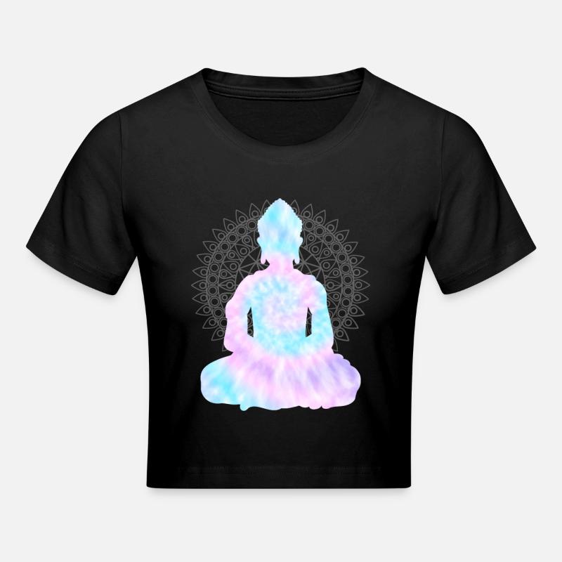 Bouddha TieDye - Crop top - noir