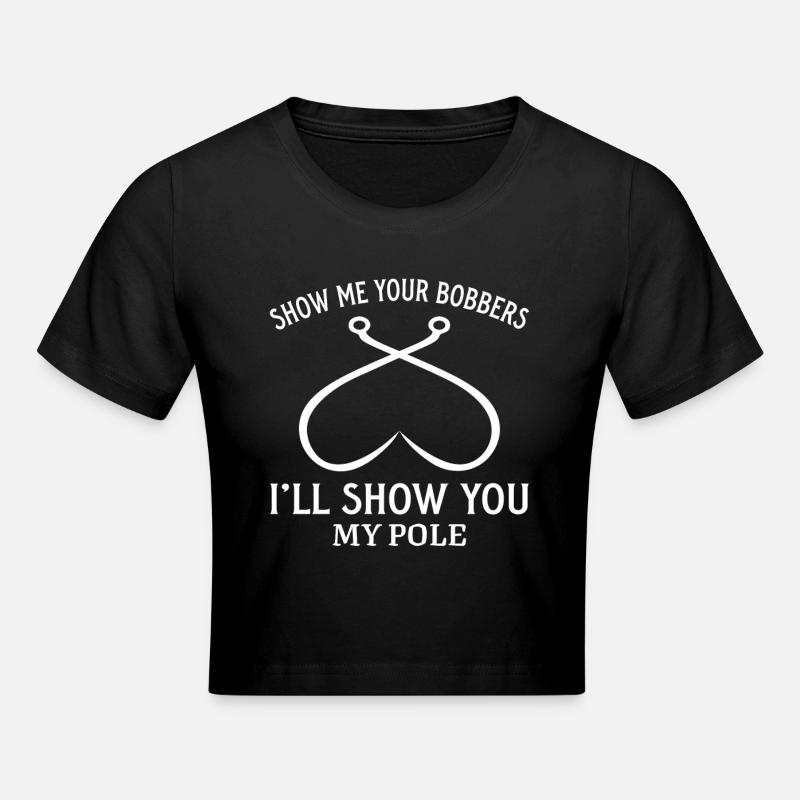Pêcheurs Pêche Pêche Pêcheurs Pêcheurs Poisson Poisson - Crop top - noir