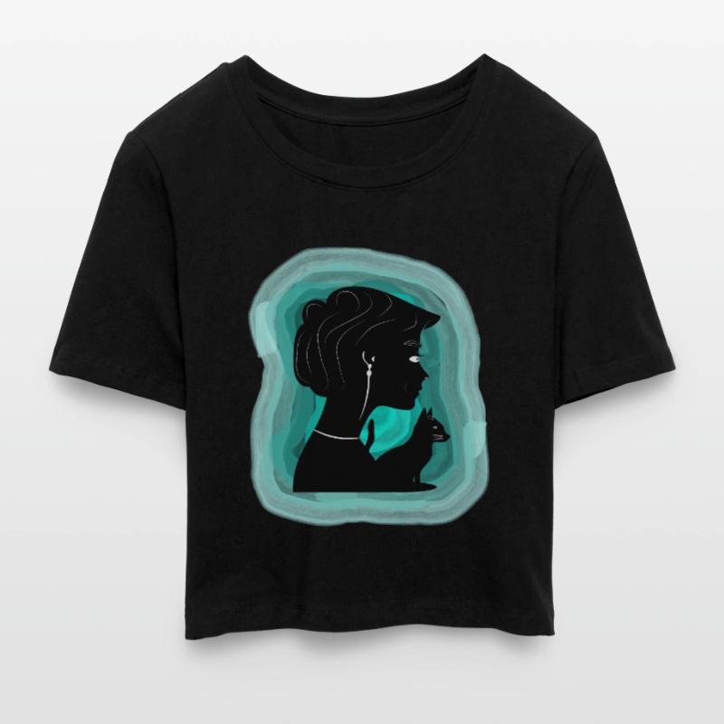 Affectionate cat shows her affection Cropped T-Shirt