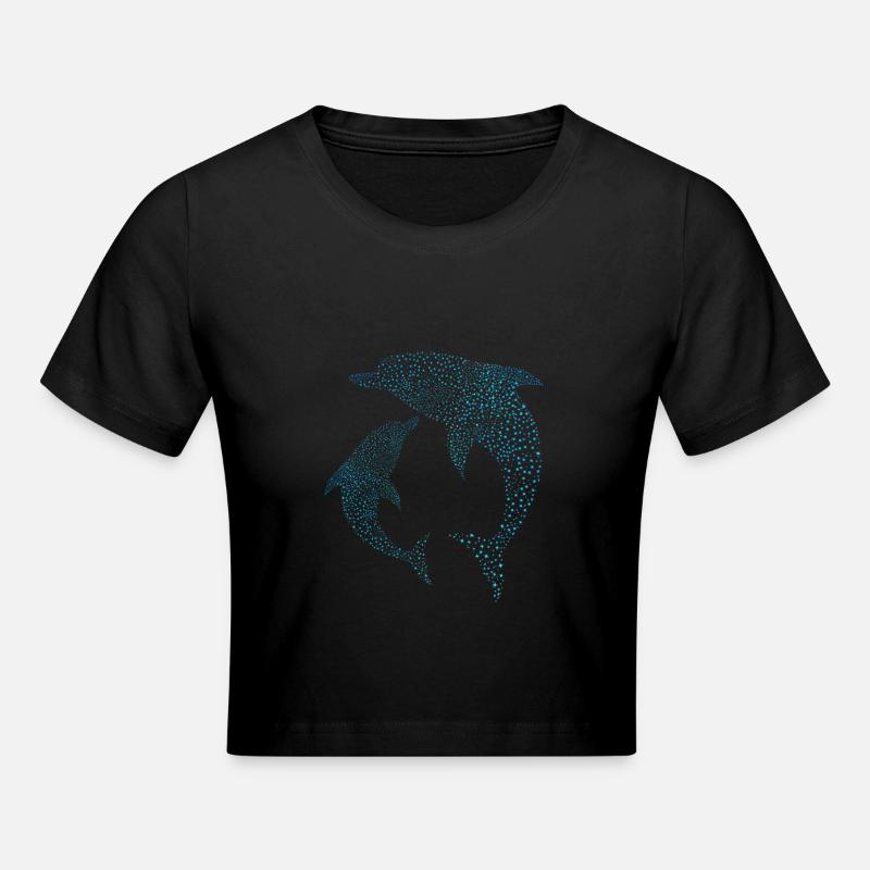 Dauphins de Delfine - Crop top - noir