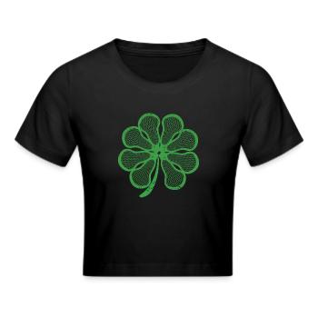 Lacrosse Shamrock Shamrock Drôle St Patricks - Crop top - noir - Devant - Marisol (170cm)