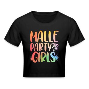 Malle Girls Tour Mädelsabend Mallorca Party Urlaub - Frauen Cropped T-Shirt - Schwarz - Vorne - Marisol (170cm)