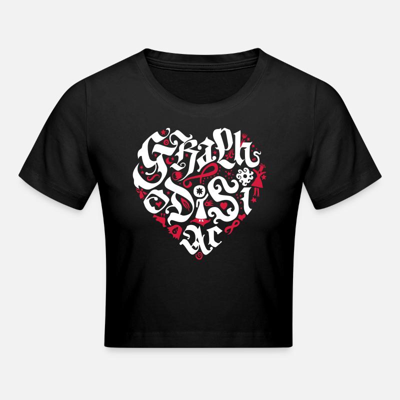 Graphodisiac - Cropped T-Shirt - black