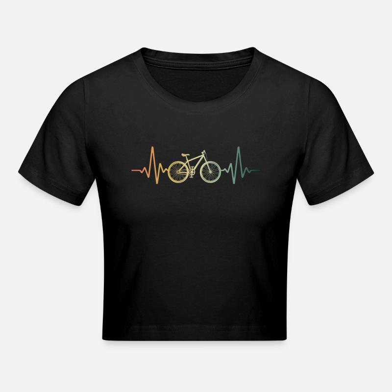 Vélo Heartbeat - Crop top - noir