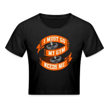 Gym - Cropped T-Shirt - black - Front - Marisol (170cm)