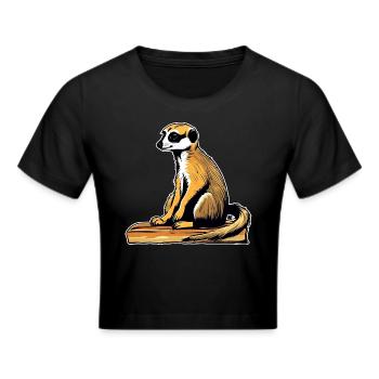 Suricate mignon - Crop top - noir - Devant - Marisol (170cm)