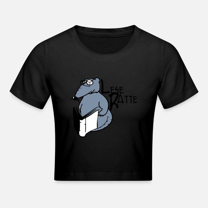 rat de bibliothèque - Crop top - noir