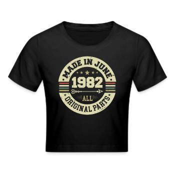 Juin 1982 Cadeau d’anniversaire Juin 1982 Juin 1982 - Crop top - noir - Devant - Marisol (170cm)