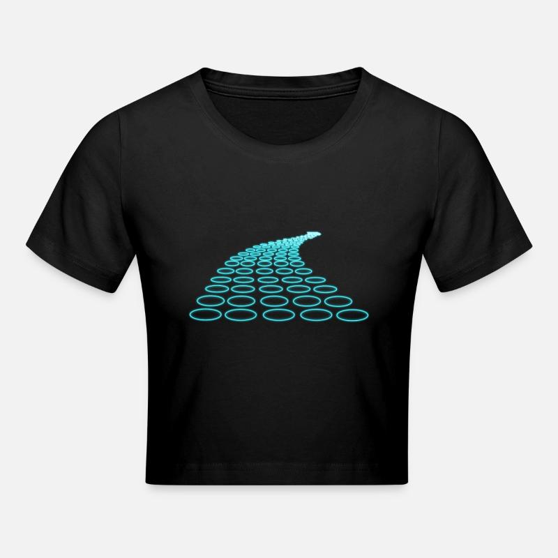 abstract dots - Cropped T-Shirt - black