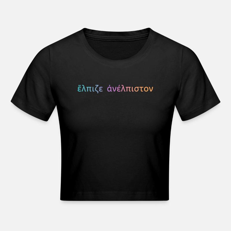 Héraclite : l’espoir de ce qui semble sans espoir - Crop top - noir