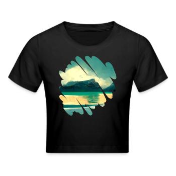 Belle nature, paysage - Crop top - noir - Devant - Marisol (170cm)