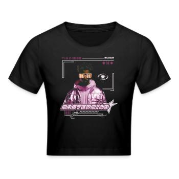 Y2K I MASTERMIND I STREETWEAR I UNISEX - Cropped T-Shirt - black - Front - Marisol (170cm)