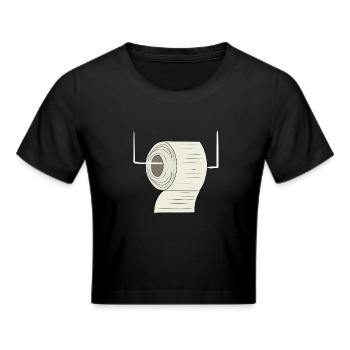 Toilettes en papier toilette - Crop top - noir - Devant - Marisol (170cm)