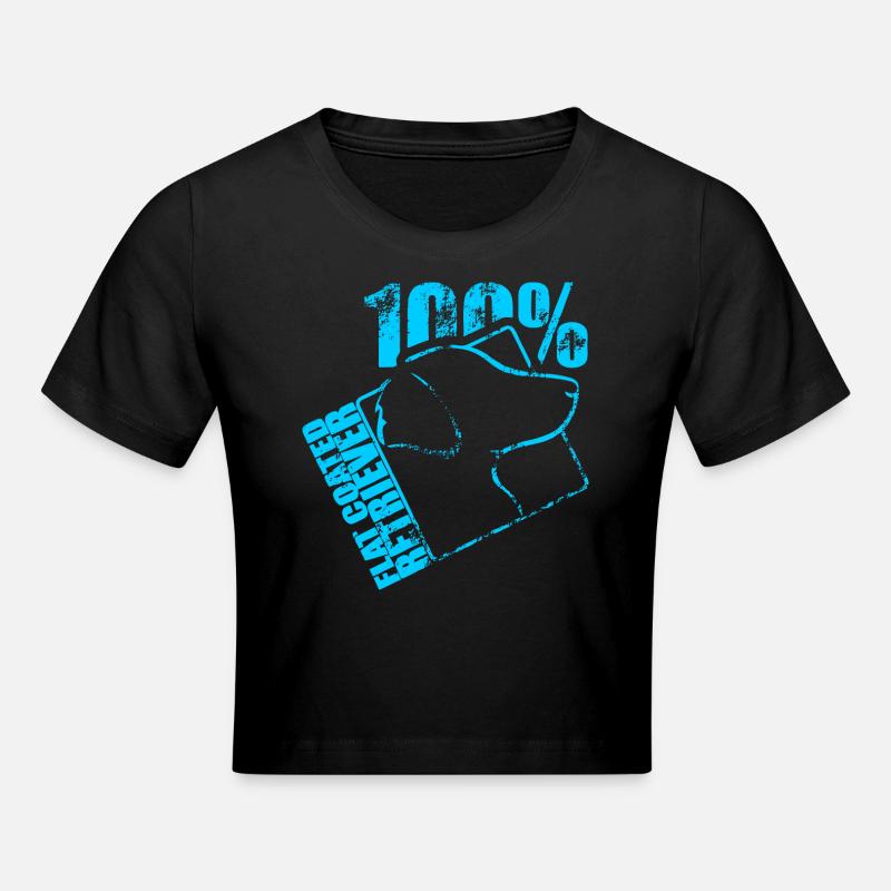 PLAT RETRIEVER 100 COUCHÉ - Crop top - noir