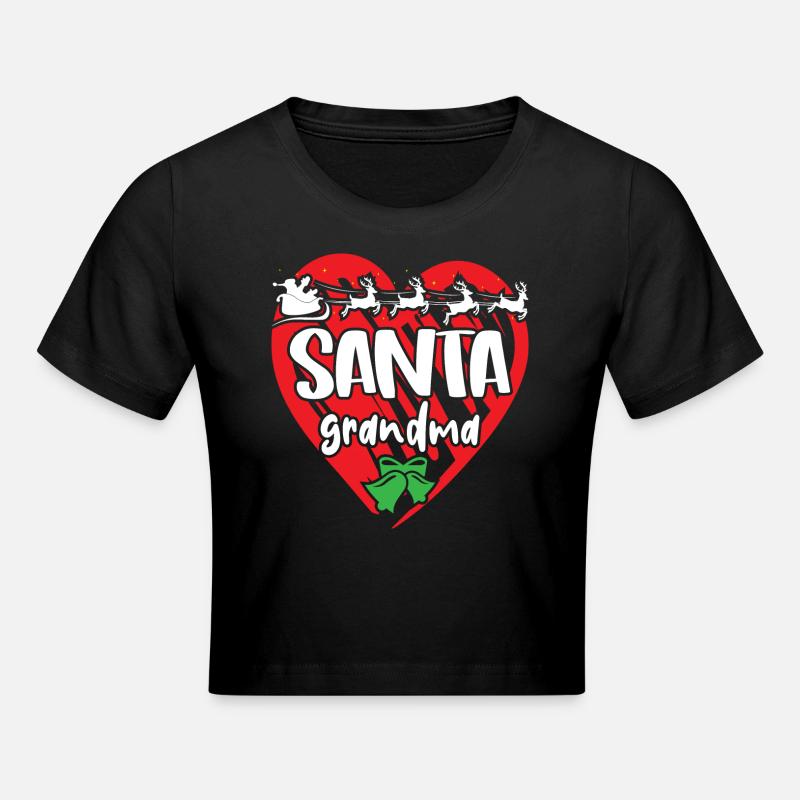 Père Noël Joyeux Noël - Crop top - noir