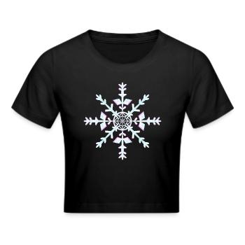 Cristal de glace / Flocon de neige - Crop top - noir - Devant - Marisol (170cm)