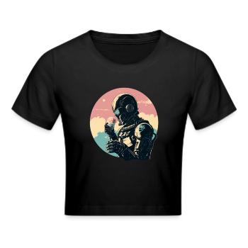 Robot avec de la crème glacée - Crop top - noir - Devant - Marisol (170cm)