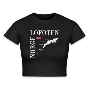 norge lofoten ile norvège norvege scandinavie - Crop top - noir - Devant - Marisol (170cm)