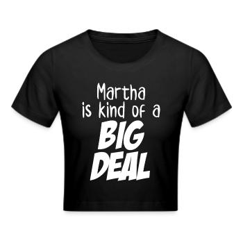 Martha est un peu une grosse affaire - Crop top - noir - Devant - Marisol (170cm)
