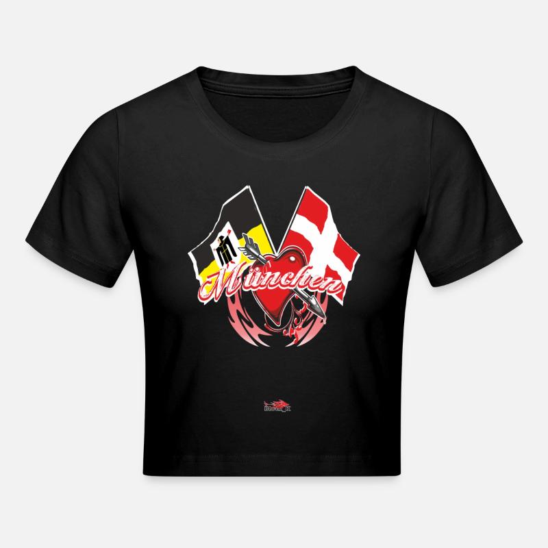 Afficher le drapeau - Munich - Crop top - noir
