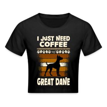 Café Great Dane - Crop top - noir - Devant - Marisol (170cm)