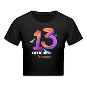 13. Geburtstag Mädchen Geschenk - Frauen Cropped T-Shirt - Schwarz - Vorne - Marisol (170cm)