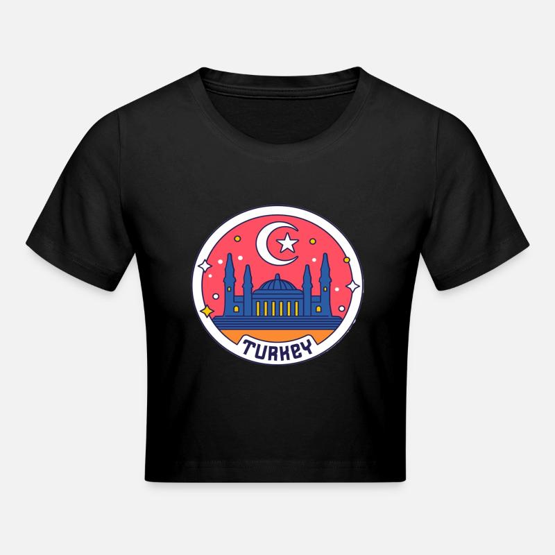 Turquie - Crop top - noir