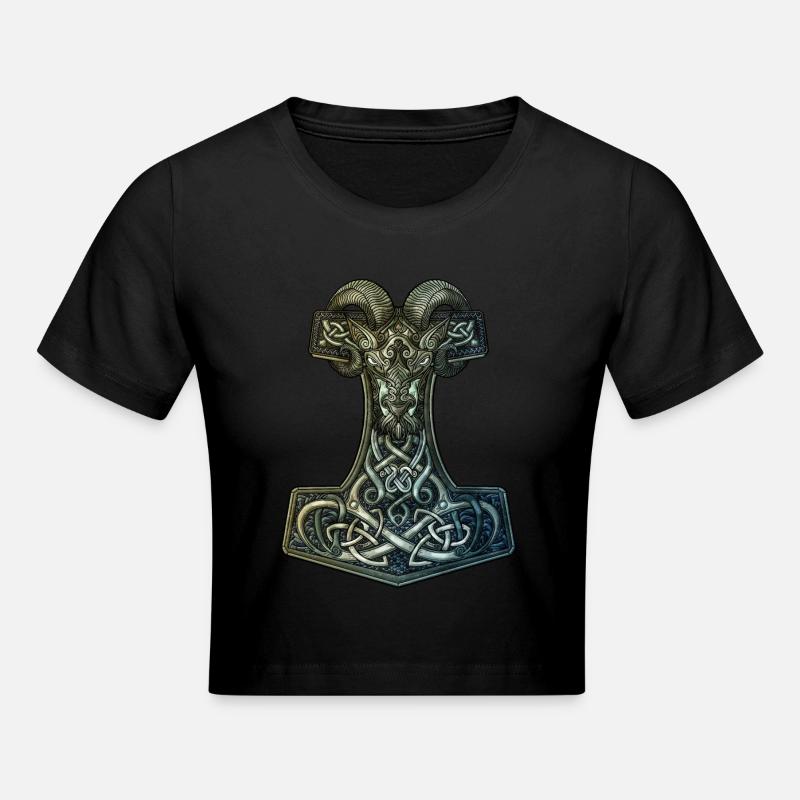 Mjölnir - Crop top - noir