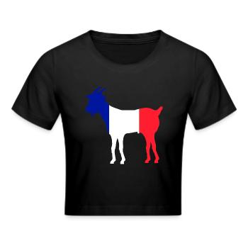 Drapeau de la France goat - GOAT - Crop top - noir - Devant - Marisol (170cm)