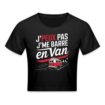 j'peux pas j'ai Van - Crop top - noir - Devant - Marisol (170cm)