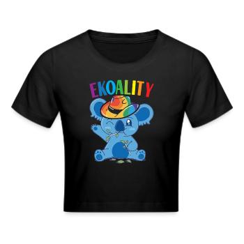 Fierté gaie LGBTQ - Crop top - noir - Devant - Marisol (170cm)