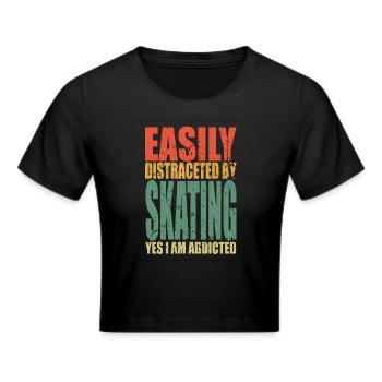 Patinage en disant drôle - Crop top - noir - Devant - Marisol (170cm)