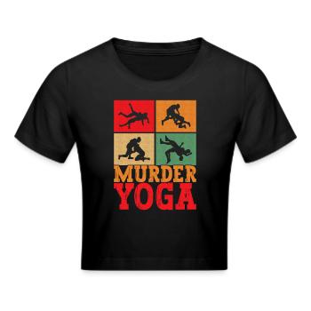 Wrestling Ringen Ringer - Frauen Cropped T-Shirt - Schwarz - Vorne - Marisol (170cm)