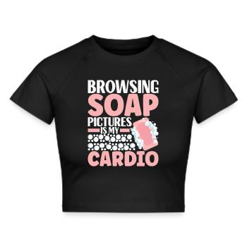 Savonnier fabrication de savon - Crop top - noir - Devant - Marisol (170cm)