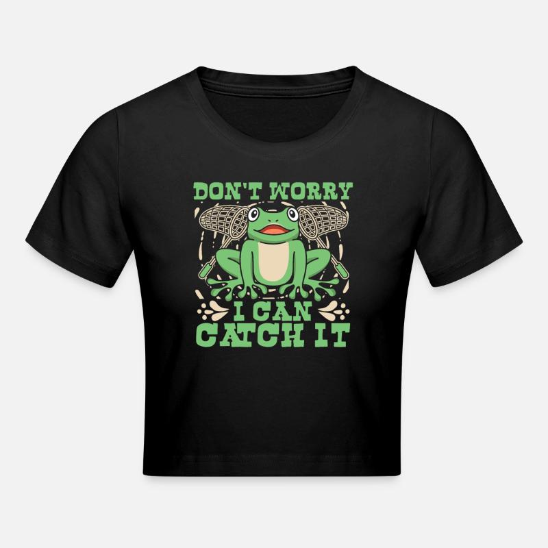 Ne t’inquiète pas, je peux l’attraper Crapaud rainette - Crop top - noir