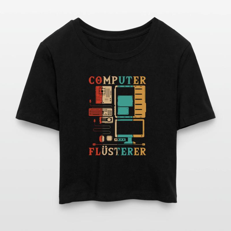 Computer Whisperer Computer Scientist Admin Cropped T-Shirt