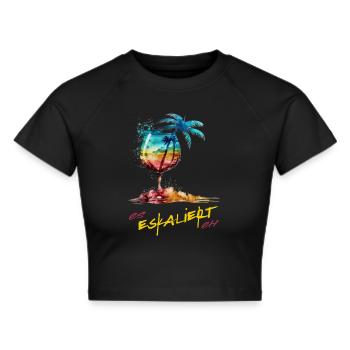 Costume de fête « It Escalates Anyway » pour une soirée entre filles - Crop top - noir - Devant - Marisol (170cm)